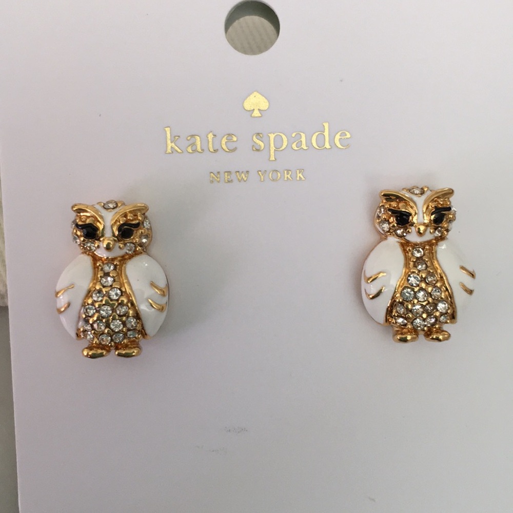 SALE! NWT Kate Spade Owl Earrings - Picture 2 of 3